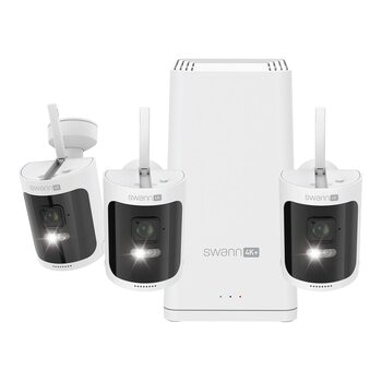 Swann AllSecure4K Kit with 3 X 4K Wi-Fi Wireless Camera and 64GB SD Card