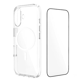 iPhone OVERDIGI Aurora V3 Protective Clear Case Compatible With Magsafe And Full Coverage Tempered Glass Screen Protector