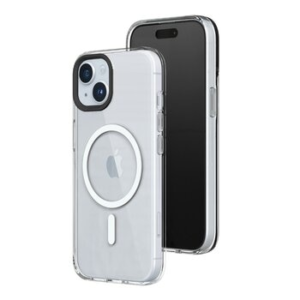 RHINOSHIELD iPhone 15 Series Clear Case [MagSafe compatible] + 9H Blue Light Shield Tempered Glass Screen Protector