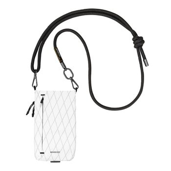 MAGEASY Phone Sacoche + Strap Phone Lanyard 8.3mm X-Pac White + Black