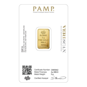 PAMP Fortuna Gold Rectangular Ingot 5 g