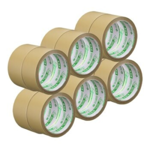 Deer Brand PVC Packing Tape 4.8 cm X 20 m X 12-Pack