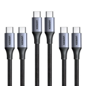 UGREEN USB-C to USB-C 240W 5A Max PD Fast Charging Cable Space Gray [2 m] 3-Pack Set