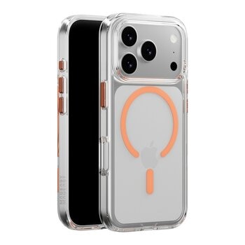 MAGEASY Bright M Never Yellowing Protective Clear Case iPhone 17 pro + Lenz Sapphire Camera Lens Protector + Vetro 9H Tempered Glass Screen Protector