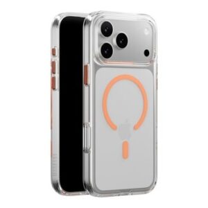 MAGEASY Bright M Never Yellowing Protective Clear Case iPhone 17 Pro Max + Lenz Sapphire Camera Lens Protector + Vetro 9H Tempered Glass Screen Protector