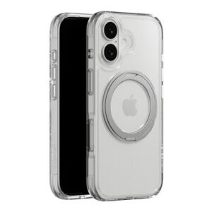 MAGEASY MagStand 360 M Rotating Ring Protective Case iPhone 17 [Transparent] + Lenz Sapphire Camera Lens Protector + Vetro 9H Tempered Glass Screen Protector