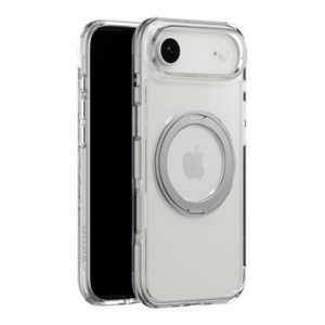 MAGEASY MagStand 360 M Rotating Ring Protective Case iPhone Air [Transparent] + Lenz Sapphire Camera Lens Protector + Vetro 9H Tempered Glass Screen Protector