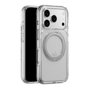 MAGEASY MagStand 360 M Rotating Ring Protective Case iPhone 17 pro + Lenz Sapphire Camera Lens Protector + Vetro 9H Tempered Glass Screen Protector
