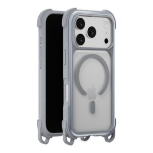 MAGEASY Odyssey Strap M Rugged Utility Protective Case with Lanyard iPhone 17 pro + Lenz Sapphire Camera Lens Protector + Vetro 9H Tempered Glass Screen Protector