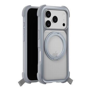MAGEASY Odyssey Stand M 360 Magnetic Stand Protective Case iPhone 17 Pro + Lenz Sapphire Camera Lens Protector + Vetro 9H Tempered Glass Screen Protector