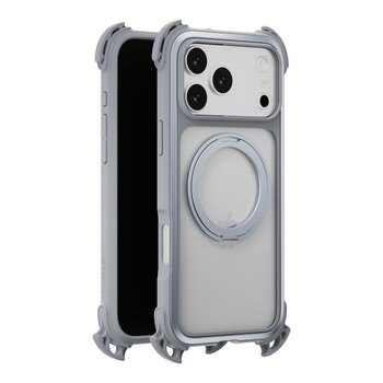 MAGEASY Odyssey Ultra M 360 Magnetic Stand Guard Protective Case with Lanyard iPhone 17 Pro Max + Lenz Sapphire Camera Lens Protector + Vetro 9H Tempered Glass Screen Protector