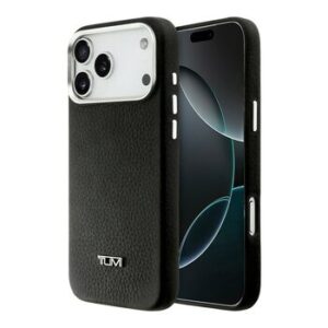 TUMI Textured Genuine Leather Magsafe Phone Case iPhone 17 Series