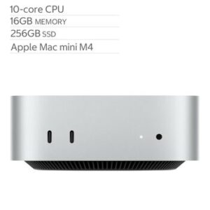 Apple Mac mini Apple M4 Chip with 10 Core CPU 10 Core GPU 16GB 256GB SSD
