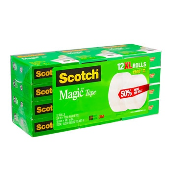 3M Magic Tape Refill 19 mm X 38.1 m 12-Pack